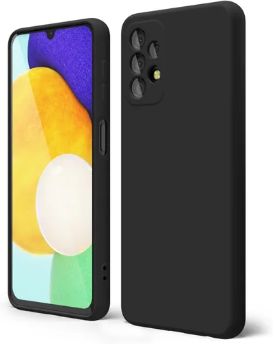 Vista 219 de oakxco Funda para teléfono Samsung Galaxy A12 con agarre de silicona líquida, linda delgada fina suave cubierta de gel de goma TPU lisa para mujeres