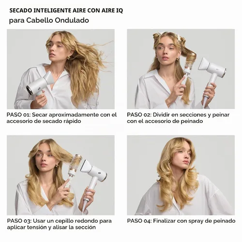 Vista 14 de T3 Aire IQ Kit de secador de pelo con concentrador de secado rápido, concentrador de estilo, difusor y soporte para secadora Golpes rápidos