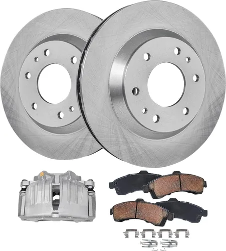 Vista 75 de Detroit Axle - Rotores de freno para Ford Mustang 2015 2016 2017 2018 2019 2020 2021 2022 2023 Rotores de freno de disco 2016 2017 2018 2019