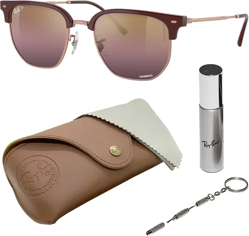 Vista 32 de Ray-Ban RB4416 NEW CLUBMASTER - Gafas de sol de forma cuadrada redonda con kit oficial de gafas