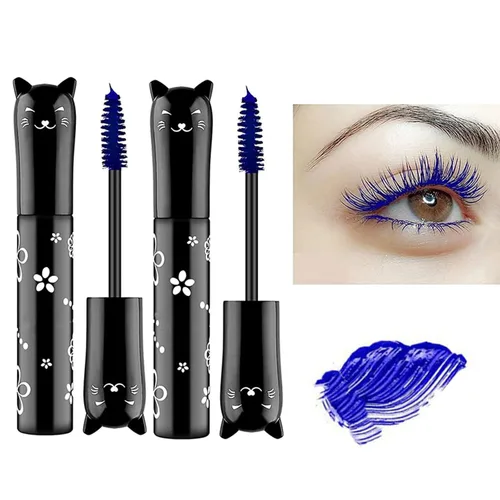 Vista 11 de Máscara de pestañas negras para maquillaje líquido, extensiones de ojos, impermeables, hipoalergénicas, de secado rápido, pestañas alargadoras