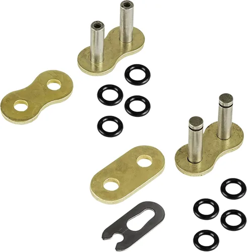 Vista 5 de Caltric Cadena de transmisión de junta tórica compatible con Ducati 800 Monster 800 S2R S2-R 2004-2007 dorado