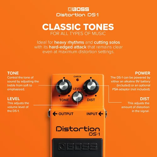 Vista 4 de BOSS DS-1 pedal de distorsión