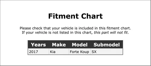 Vista 2 de Front Disc Brake Pad Set for Kia Forte Koup 2017#1Cfm 2017, SX