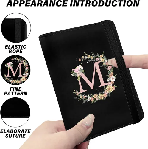Vista 4 de Linda Funda para Pasaporte y Soporte Combo, Cubierta para Pasaporte con Bloqueo RFID, Compatible con Billetera para Hombres y Mujeres, Protector