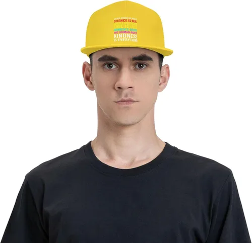 Vista 7 de Pride Flag in This House We Believe Science is Real Black Lives Matter Baseball Hats for Men Dad Hat,Black