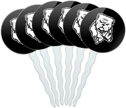 Vista 87 de Abilene Christian - Juego de 6 palillos para cupcakes con logotipo secundario