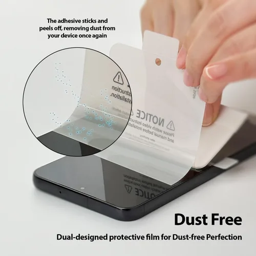 Vista 4 de DOME GLASS Whitestone - Protector de pantalla con luz UV para Samsung Galaxy S24 Ultra (2 unidades)
