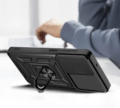 Vista 7 de Funda para teléfono Galaxy A06 4G: con protector de pantalla de 2 piezas, cubierta deslizante para cámara y soporte multiángulo para Samsung Galaxy