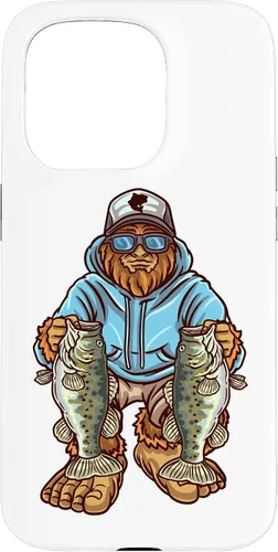 Vista 14 de Funda para iPhone 17, diseño de pescador de pie grande