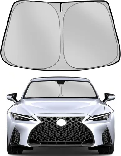 Vista 37 de [Usado] Parasol para parabrisas Che-vrolet/Chevy Silverado 1999-2006 plegable para ventana delantera de automóvil, bloquea los rayos UV y el calor
