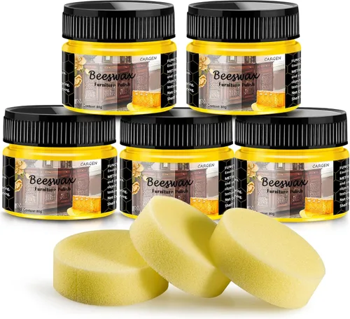 Vista 12 de CARGEN Pulidor de madera para muebles de cera de abejas, condimento de madera, aceite de cera de abejas para madera, pulidor y acondicionador