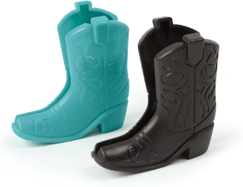 Vista 5 de Genuine Fred CHIP KICKERS - Juego de 4 clips para bolsas de botas vaqueras, con temática occidental, clips duraderos para almacenamiento