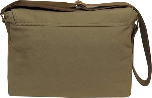 Vista 2 de Rothco Bolso bandolera de lona vintage de lujo, Verde oliva (Olive Drab)