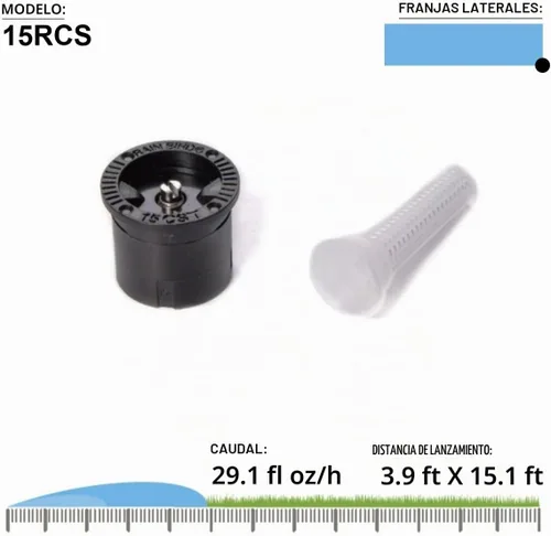 Vista 2 de Rainbird 15RCS - Boquilla MPR de 15 pies en aerosol para esquina derecha
