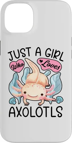 Vista 15 de Just A Girl Who Loves Axolotls Axolotl Lovers Funny Kawaii Case for iPhone 16