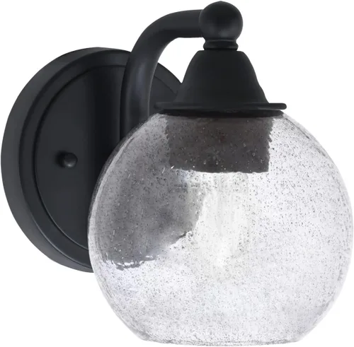 Vista 49 de Toltec Lighting Paramount - Aplique de pared de 1 luz, lámpara de pared para interiores, regulable, compatible con LED de base media, acabado