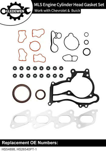 Vista 3 de Kit de juntas de culata 1.4 L para motor, compatible con Chevy Cruze Sonic Trax 2011-2016, Buick Encore # HS26540PT-1, con juntas de cubierta