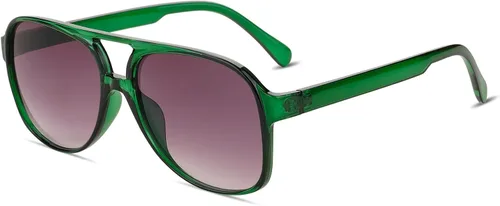 Vista 30 de Freckles Mark Lentes de sol clásicos estilo retro de los años 70 para mujeres y hombres, montura estilo aviador, cuadrada, grande y de moda