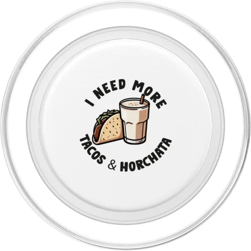 Vista 2 de Tacos & Horchata Mexican Food Lover Cinco de Mayo Mexicana PopSockets MagSafe PopGrip for iPhone
