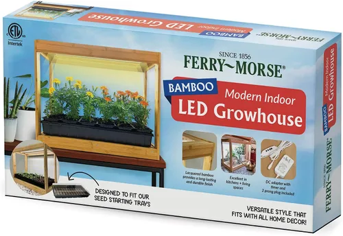 Vista 4 de Ferry-Morse - Moderna casa de cultivo LED de bambú para interiores