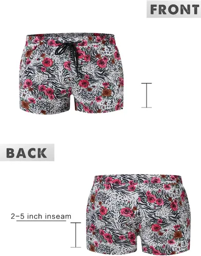Vista 6 de GINGTTO - Traje de baño para hombre con forro de malla, pantalones cortos de playa