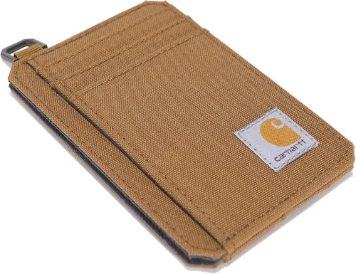 Vista 4 de Carhartt Carteras delgadas de nailon con bolsillo frontal para hombre