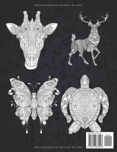 Vista 2 de Libro Colorear Adultos 200 Animales 2022 Libro para colorear para adultos 200 páginas para aliviar el estrés 200 animales Regalo para amantes