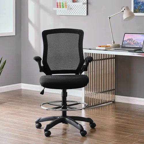 Vista 2 de Silla giratoria Modway Veer, Negro