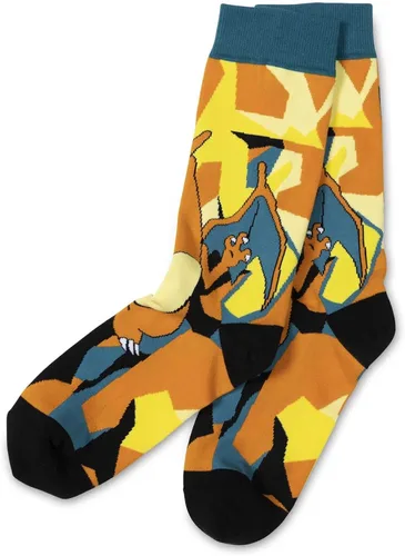 Vista 2 de Pokémon Center Charizard Crew Calcetines (talla única), Multicolor, talla única