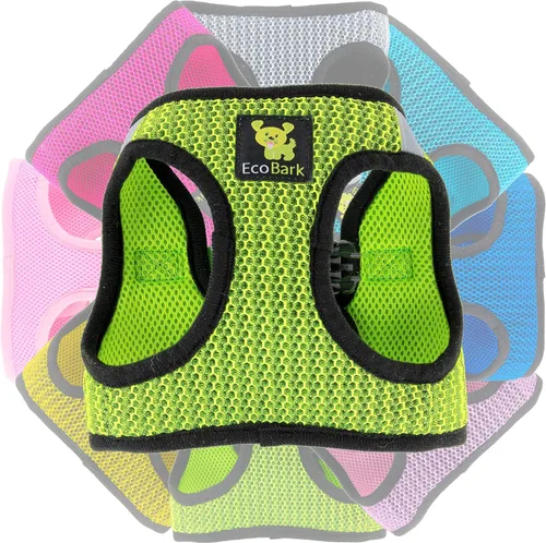 Vista 30 de EcoBark - Arnés para perro, arneses de taza de té ecológicos para perros XXS, XS y pequeños - Arnés reflectante y ajustable para cuerpo mini
