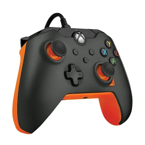Vista 3 de PDP 049-012-GO Gaming Controller Black, Orange USB Gamepad AnalogueDigital PC, Xbox, Xbox One X, Xbox Series S, Xbox Series X