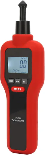 Vista 4 de Mano sin contacto 2-99999 & Contacto 2-19999 LCD Digital Tacómetro Tach Rotar Medidor de velocidad para pruebas sin contacto y contacto
