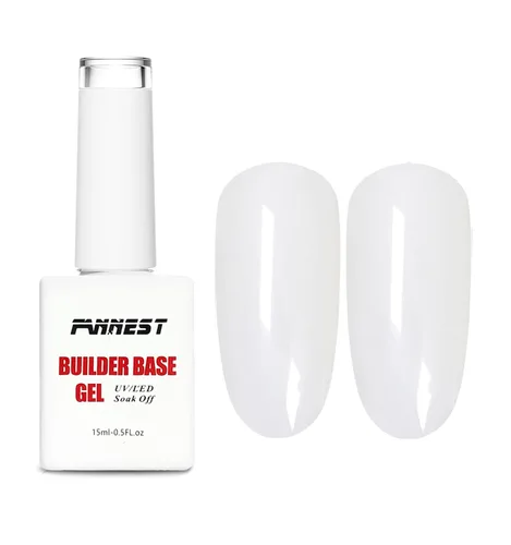 Vista 17 de Kit de Gel Constructor Gel Base de Goma Esmalte de Uñas, 15ml*2pcs (0.51 fl oz x 2 piezas) Para Engrosamiento de Uñas, Extensión de Fortalecimiento
