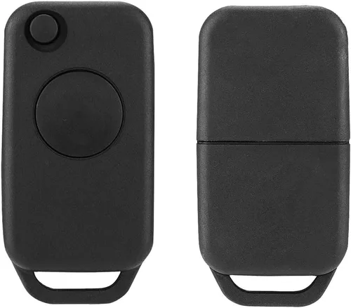 Vista 7 de Aramox Funda para llavero con tapa de 1 botón, funda para llavero remoto para Benz Class 1984-2004