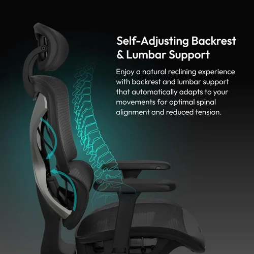 Vista 3 de THUNDERX3 XTC - Silla de oficina ergonómica para adultos, silla de juegos para adultos, silla de escritorio con respaldo alto, inclinación síncrona