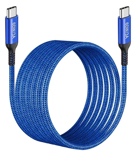 Vista 13 de Cable USB-C a USB-C de 6 pies [2 unidades], Awnuwuy 60W tipo C a tipo C cable de carga rápida para iPhone 15/15 Plus, iPad Pro 3rd, iPad Air 4th