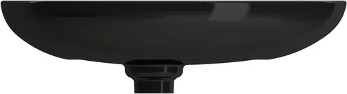 Vista 5 de BOCCHI Etna Vessel Arcilla refractaria 23.25 pulgadas con tapa de drenaje a juego en negro