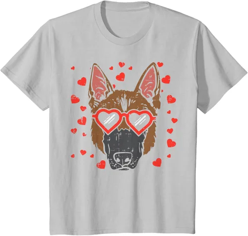 Vista 74 de Camiseta de regalo para perro con cara de pastor alemán, Negro, S