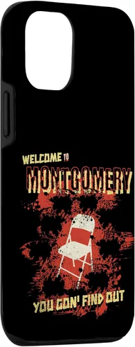 Vista 3 de iPhone 14 Bienvenido a Montgomery White Chair Funny Battle of Montgomery Case