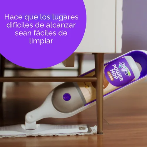 Vista 7 de Swiffer PowerMop - Recambios de almohadilla de trapeador de madera para limpieza de pisos, 11