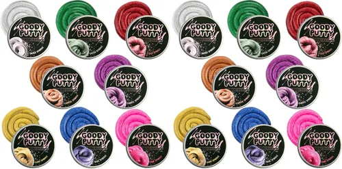 Vista 9 de Dazzle Putty Toy Goody Putty Mini Latas, paquete de 8