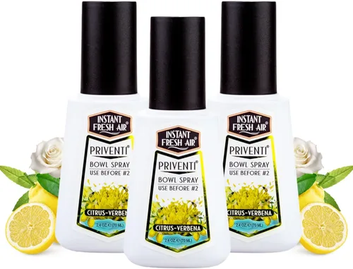 Vista 10 de Priventi - Spray para inodoro y baño eliminador de olores para hombres, hasta 120 usos, eliminación de olores de tamaño de viaje para #2 - Para
