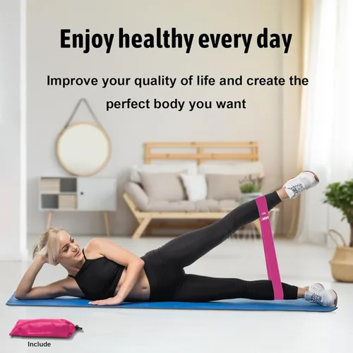 Vista 4 de Paquete de energía de fitness 3 en 1: juego de 5 bandas de resistencia + cuerda de salto de velocidad + agarre ajustable para la mano, combo