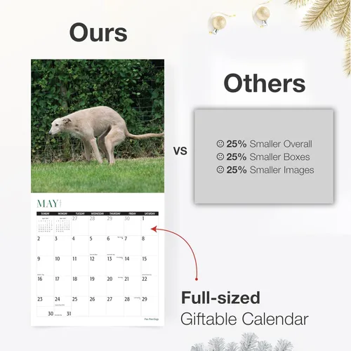 Vista 5 de RED EMBER Select Droppin' Like It's Hot 2027 - Calendario de pared de 12 05 - Poo Poo Poo Perros