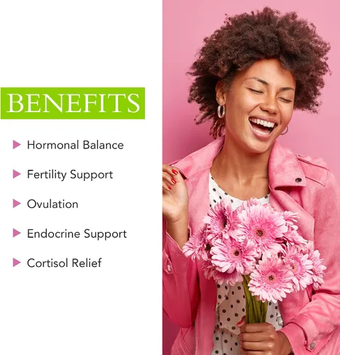 Vista 5 de Ovi Harmony Suplemento para mujeres – Suplementos de equilibrio hormonal y fertilidad – Puede promover la ovulación, la salud endocrina, el alivio