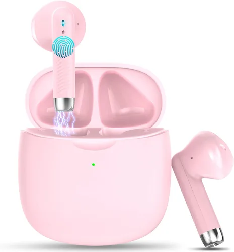 Vista 14 de Jxrev Auriculares inalámbricos mejorados 2026, auriculares Bluetooth 5.4 de 50 horas de reproducción con 4 micrófonos ENC con cancelación de ruido