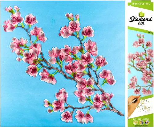 Vista 11 de Diamond Art by Leisure Arts Kit DMA 12x12 IntermediateBlue Bird
