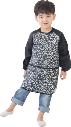 Vista 33 de Plie Kids Waterproof Art Smock – Long Sleeve Apron for Painting, Baking, Sensory Play (Ages 1–10)