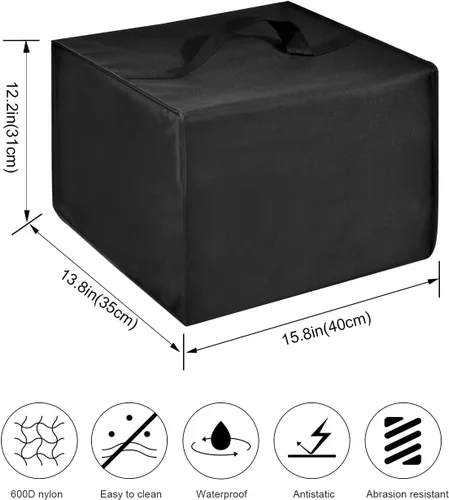 Vista 9 de Funda de nailon resistente para freidora de aire resistente al agua y al calor para freidora T-fal 3.5L para freidoras eléctricas totalmente